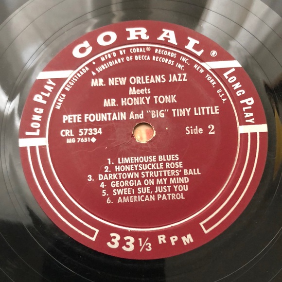 Pete Fountain, Big Tiny Little Vinyl Lp - Picture 2 of 9